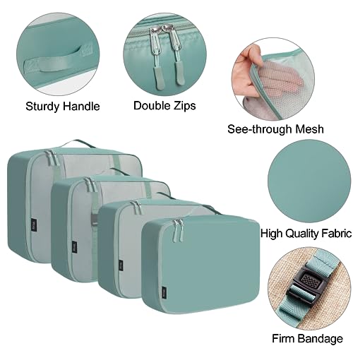 8 Set Packing Cubes Luggage Packing Organizers for Travel Accessories (8 Count)