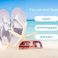 Flip Flops for Women Arch Support Summer Pool Sandals White Size 7.5