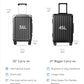 21 Inch Zipperless Carry On Luggage
