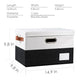 Foldable Storage Bins with Lids [3 (3 Count)