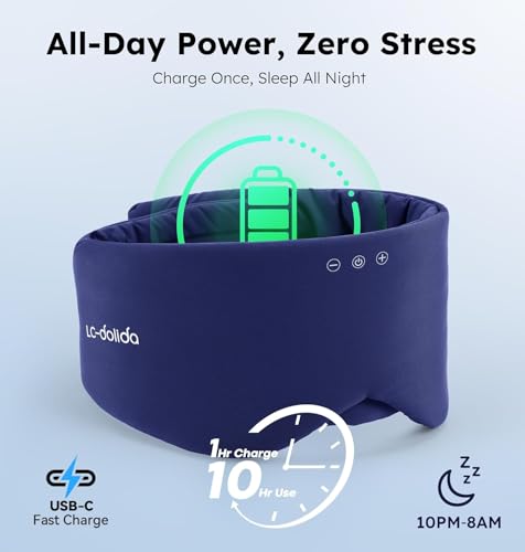 Luxury Bluetooth 5.4 Sleep Mask for Adults