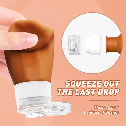 Travel Bottles for Toiletries 3oz (4 Count)