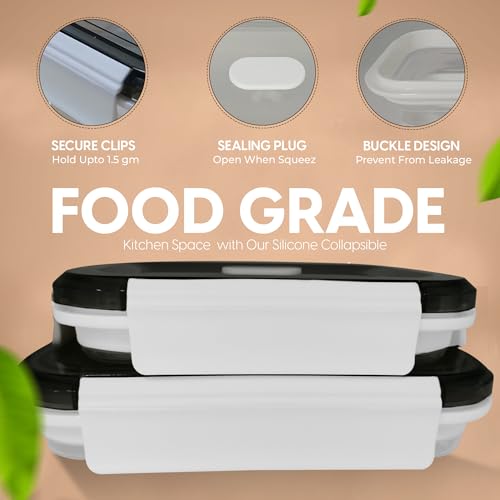 Collapsible Food Storage Containers with Lids (2 Count)