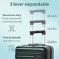 20 Inch Carry On Luggage with Front Pocket