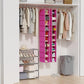 2 Pack 10 Tier Slim Hanging Shoe Organizer Pink