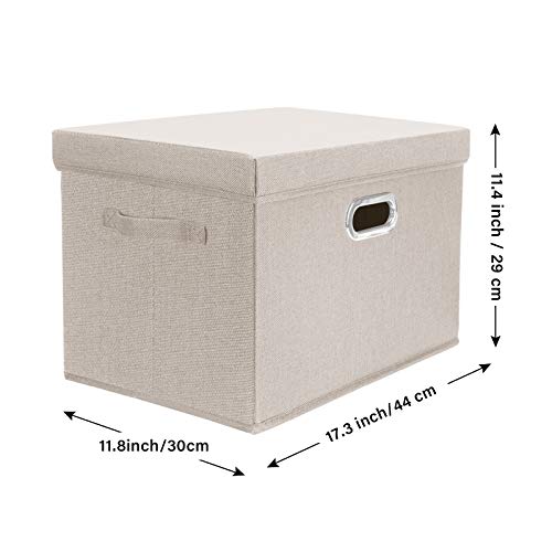 Large Storage Bins with Lids (5 Count)