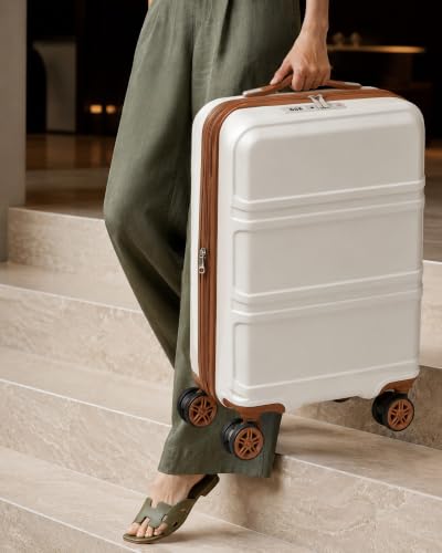 Carry On Luggage 22x14x9 Airline Approved with Spinner Wheels
