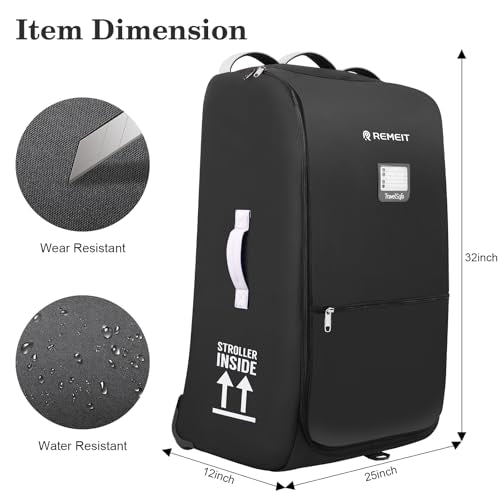 Stroller Bag Stroller Travel Bag for Airplane Compatible with UPPAbaby Vista V1 V2 V3