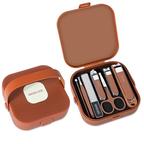 Nail Clippers Set for Men and Women 7 Pieces Stainless Steel Grooming Kits