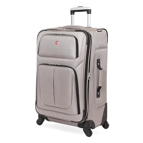 Sion Softside Expandable Spinner Luggage Durable Lightweight Travel Suitcase