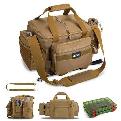 Fishing Tackle Bag with 2PCS 3700 Tackle Boxes