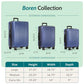 Boren Expandable Hardside Rugged Travel Luggage with 8 Spinner Wheels