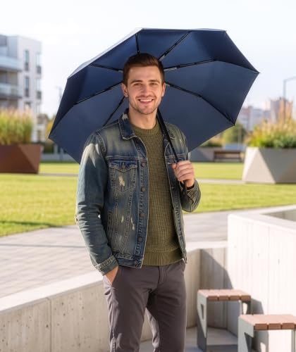 Windproof Compact Umbrellas for Rain