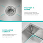 15 x 15 Inch Undermount Kitchen Sink 18 Gauge 304 Stainless Steel