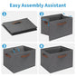 Large Fabric Storage Bins 6 Pack