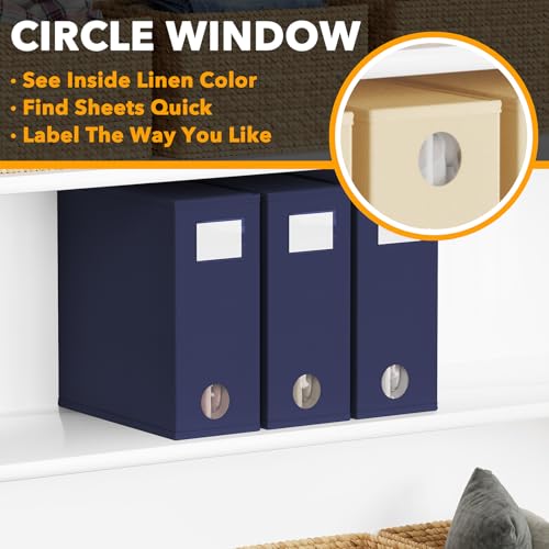 3 Pack Bed Sheet Organizers and Storage (3 Count)