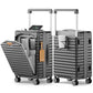 20 Inch Carry on Luggage with Front Pocket and Cup Holder