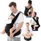 6-in-1 Baby Carrier with Hip Seat, Ergonomic Newborn to Toddler Carrier 7–50 lbs, Front Back Hip Carry, Lumbar Support, Sun Hood, Safety-Certified, Black