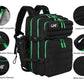 Military Tactical Backpack for Men and Women 45L Army 3 Days Assault Pack Bag Large Rucksack with Molle System Black Green