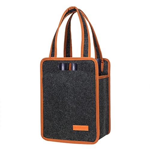 6 Bottle Wine Carrier Tote Bag