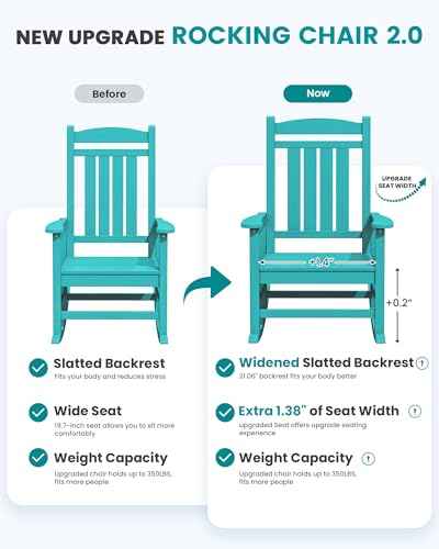 Outdoor Rocking Chair Set of 4 (4 Count)