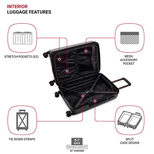 7272 Energie Expandable Hardside Luggage With Spinner Wheels and TSA Lock