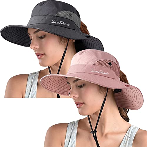 Women's Ponytail Safari Sun Hat (2 Count)