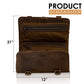 Premium Buffalo Leather Hanging Toiletry Bag Travel Dopp Kit