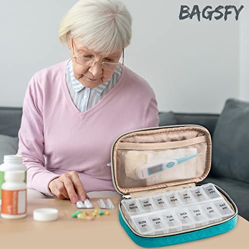 Pill Organizer Case 2 Times a Day