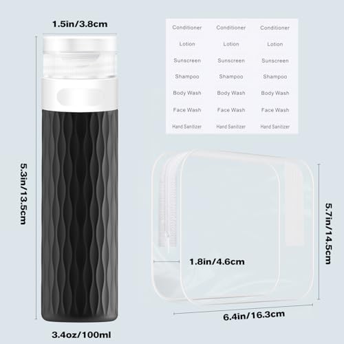 Travel Size Bottles for Toiletries (4 Count)