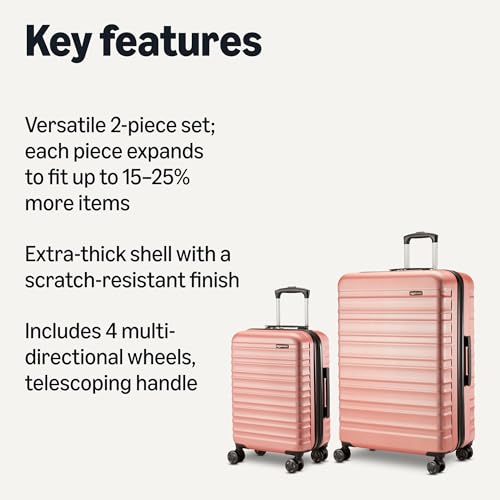 2 Piece Hardshell Suitcases Set