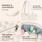 Beach Bag Waterproof Sandproof Women Beach Tote Pool Bag with Zipper for Gym Grocery Travel with Wet Pocket