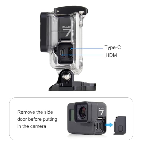 Skeleton Housing Case Side Open for GoPro Hero 2018 7 6 5 Black