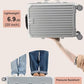 20 Inch Carry On Luggage with Leather Handle