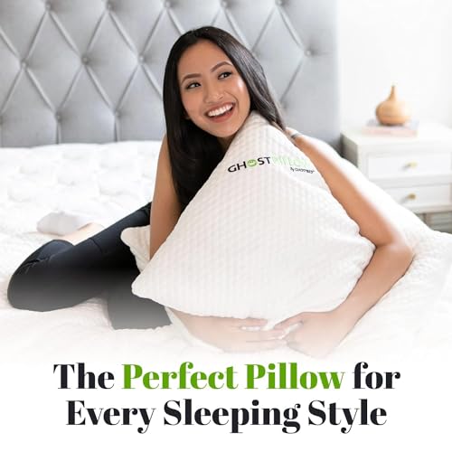 Shredded Memory Foam Pillow with Adjustable Gel and Cooling Breathable Cover (2 Count)