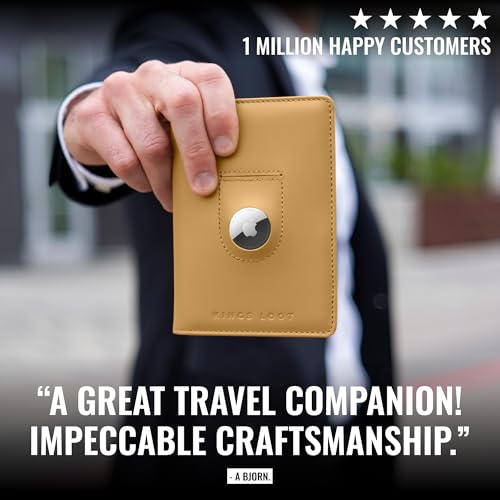 Passport Wallet with AirTag Holder