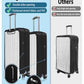 Upgraded Double Zippered Transparent PVC Suitcase Cover 20 Inch
