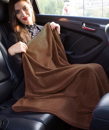 Premium Soft Travel Blanket Pillow Air Plane Essentials