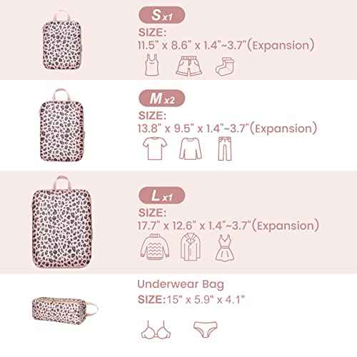 Compression Packing Cubes for Suitcases (5 Count)