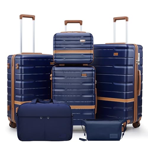 Luggage Sets with TSA Lock Hardside PC+ABS Carry On expandable Suitcase with Spinner Wheels Lightweight Rolling Travel Luggage Sets with YKK