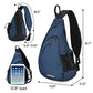 Sling Bag Men Backpack Unisex One Shoulder Bag Hiking Travel Backpack Crossbody with USB Port for Men Women Versatile Casual Daypack