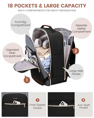 50L Travel Backpack for Women & Men