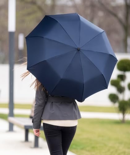 Windproof Compact Umbrellas for Rain