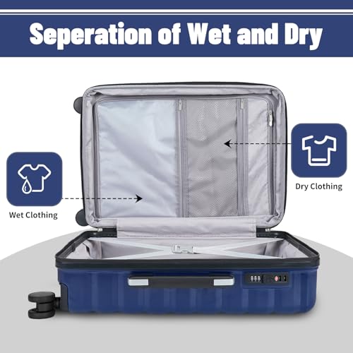 3 Piece Hardshell Travel Luggage Set (3 Count)