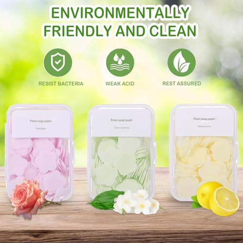 600PCS Portable Mini Soap Sheets (3.46 Ounce)