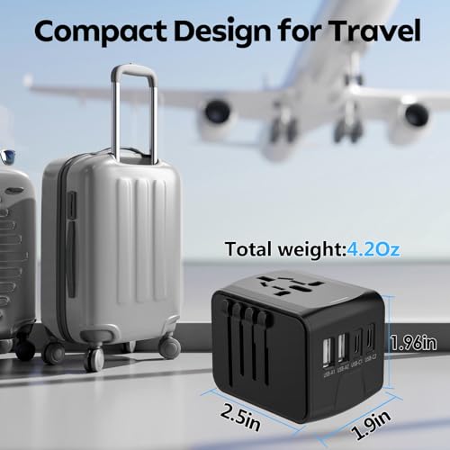 Universal Travel Plug Adapter 5 in 1 Charger