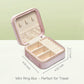 Plush Velvet Travel Jewelry Box