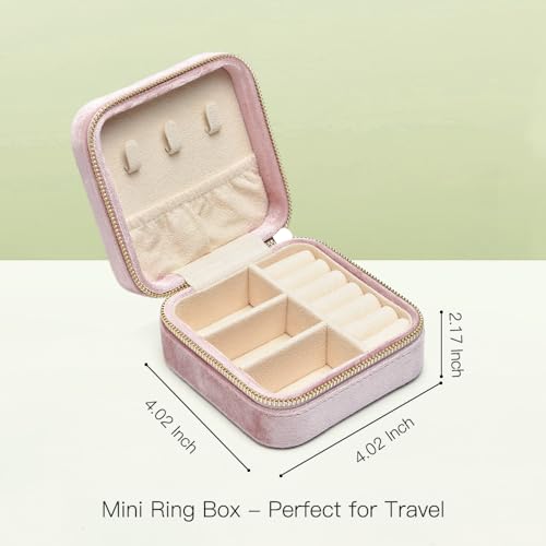 Plush Velvet Travel Jewelry Box