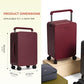 Balance 20" Wide Handle Suitcase Hardside Zipperless Luggage Red