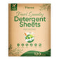 Travel Laundry Detergent Sheets 120 Loads Fresh Linen Scent (60 Count)
